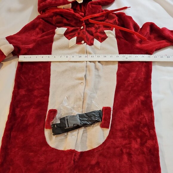 Fortnite Plush Red Tricera Ops Costume Hooded Size Teen OS Spirit Halloween - Picture 3 of 8